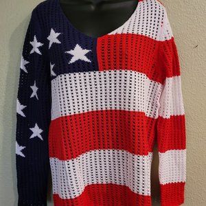 Colleen Lopez Americana Pullover Sweater